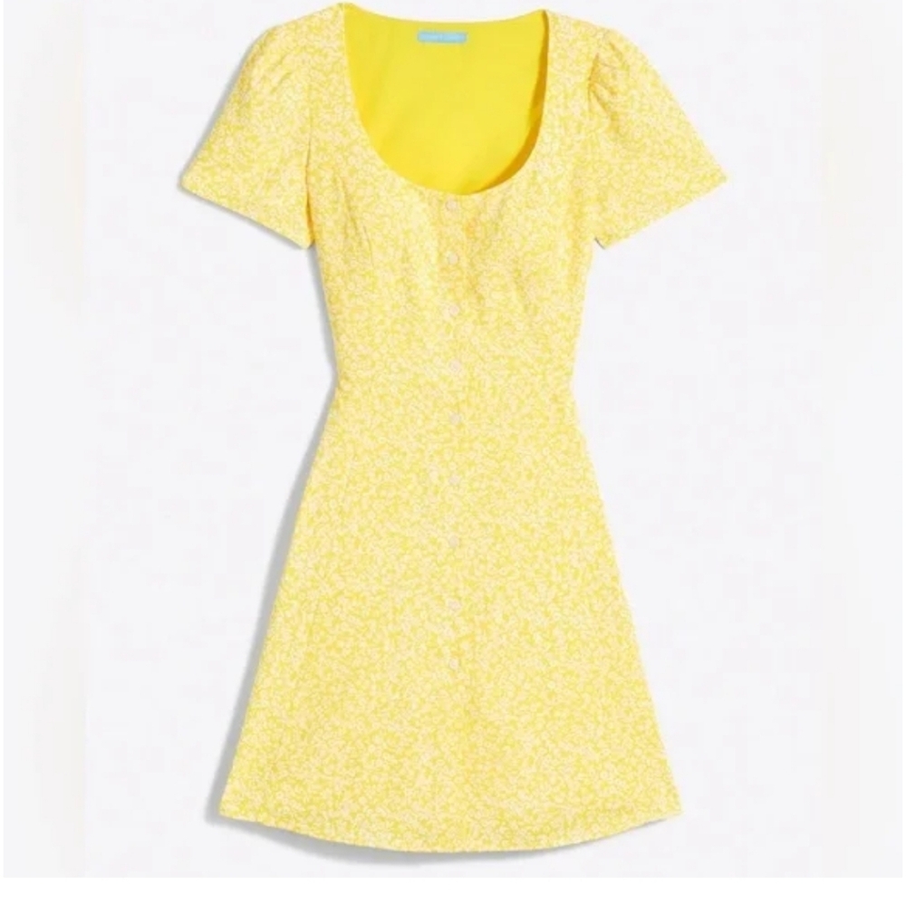 Draper James Bonnie Mini Golden Floral Dress